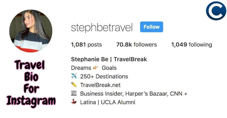 Travel Bio For Instagram