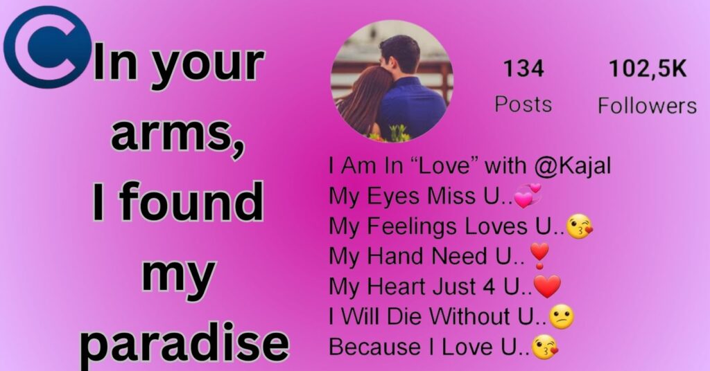 Best Love Bio For Instagram