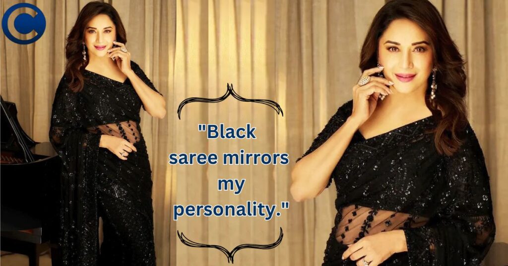 Black Saree Captions for Instagram