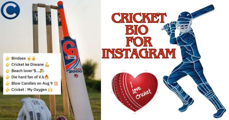 Cricket bio for Instagram