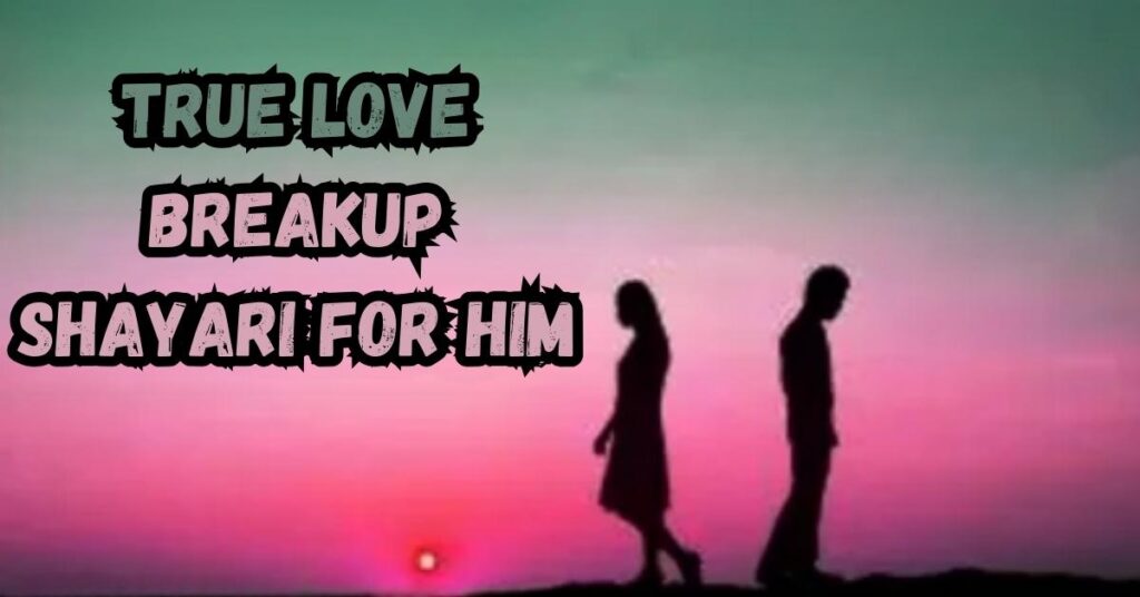 True love breakup shayari for him
