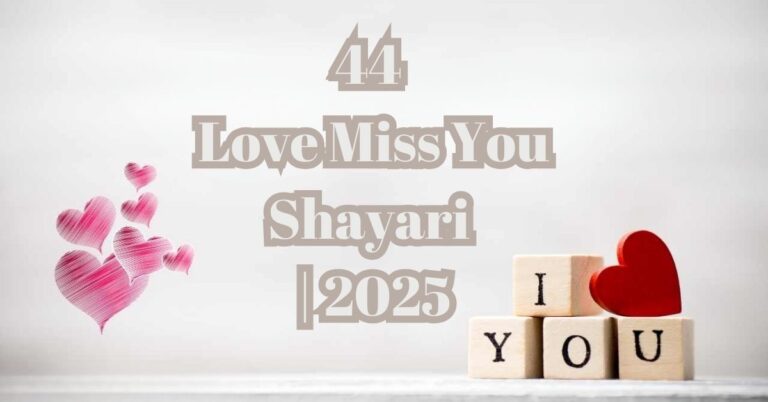 Love Miss You Shayari