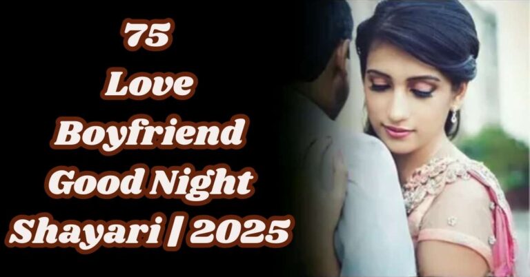 Love Boyfriend Good Night Shayari