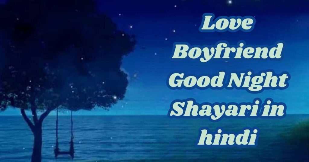 Love Boyfriend Good Night Shayari in hindi