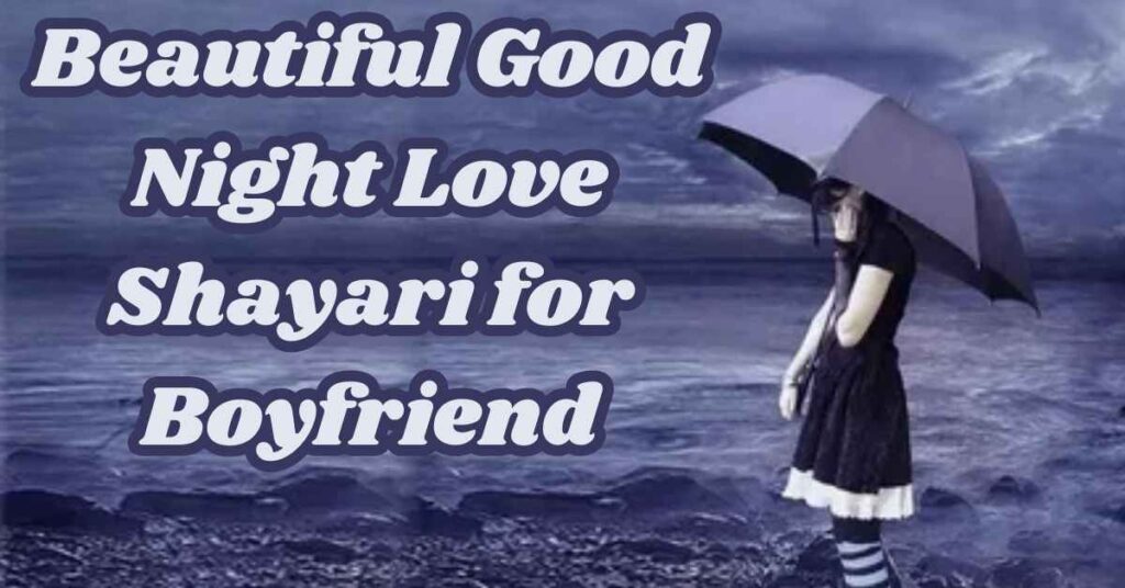 Beautiful Good Night Love Shayari for Boyfriend