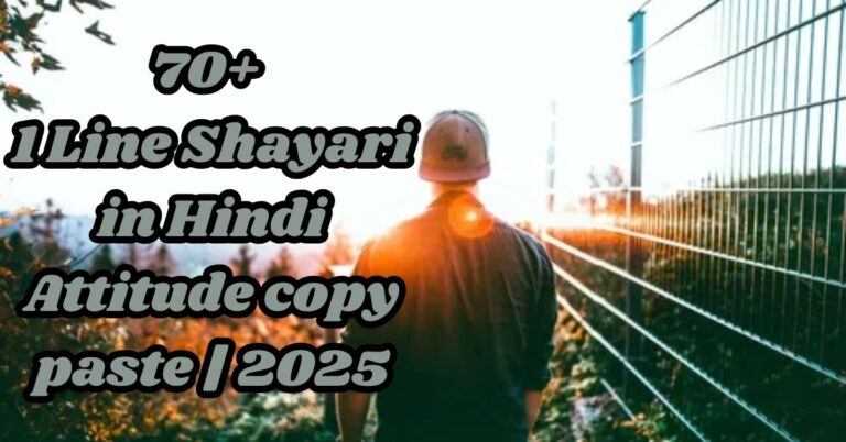 1 Line Shayari in Hindi Attitude copy paste